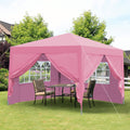 Outdoor 10x10 Ft Pop Up Gazebo Canopy Tent with Removable Sidewalls