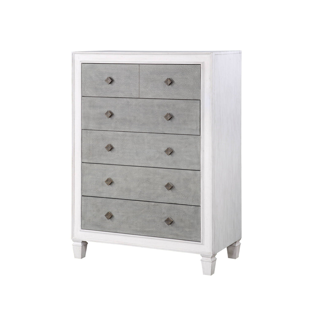 Katia Weathered Chest White