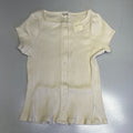 FREE PEOPLE Ribbed Cap Sleeve Most Wanted Cardi Women's Sz S Ivory 92736032