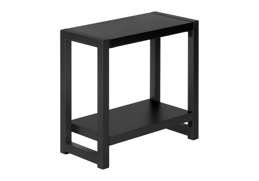 Accent Side Table Narrow Small 2-Tier Contemporary Modern