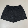 RAYA SUN Stretch Swim Style Shorts W/ Flower Design Women's 1X Black/Gray