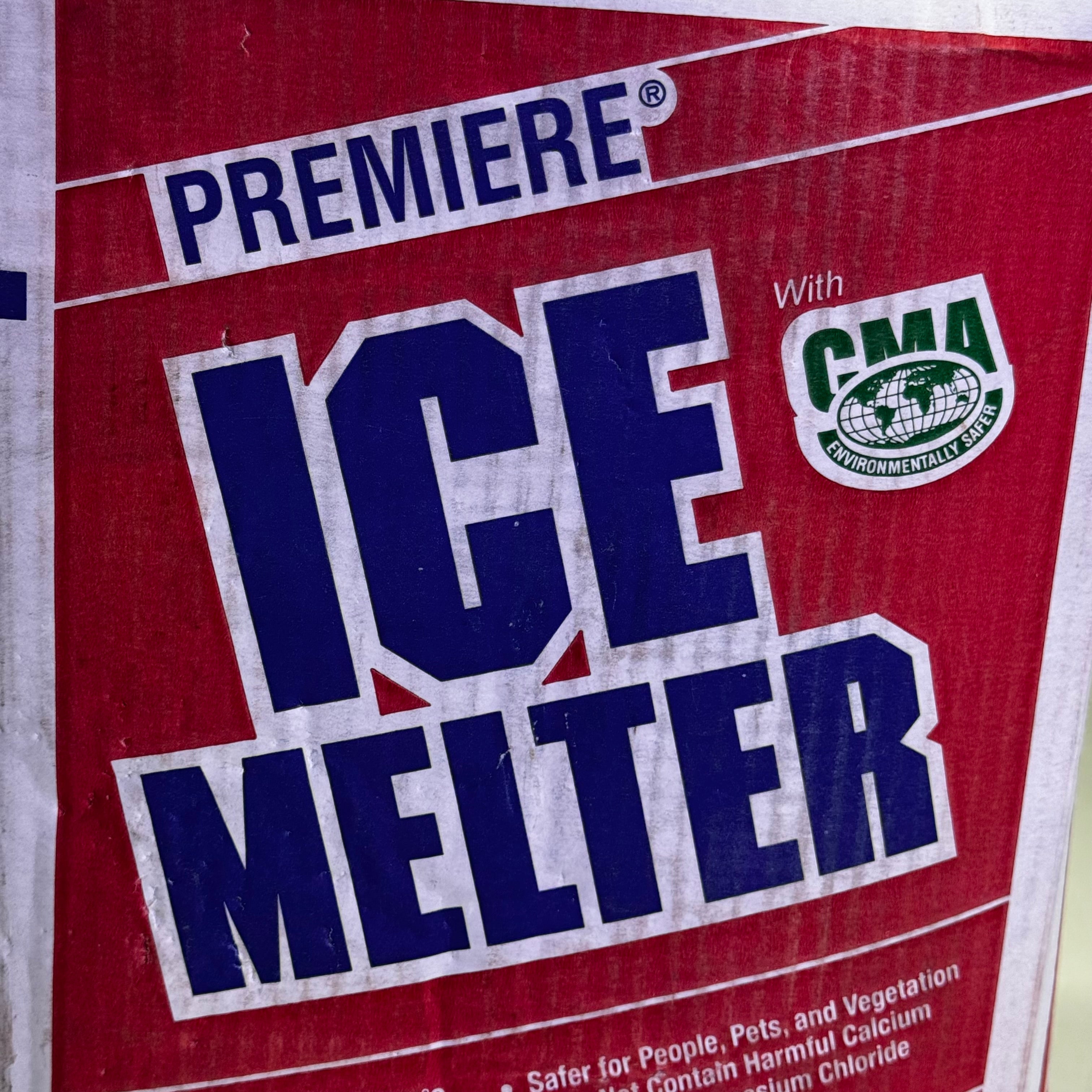 ICE MELTER Carton Ice Melt, Granular -8 Degrees F, Blue 50 Lbs Blue 4W973 (New Other, Distressed Box)