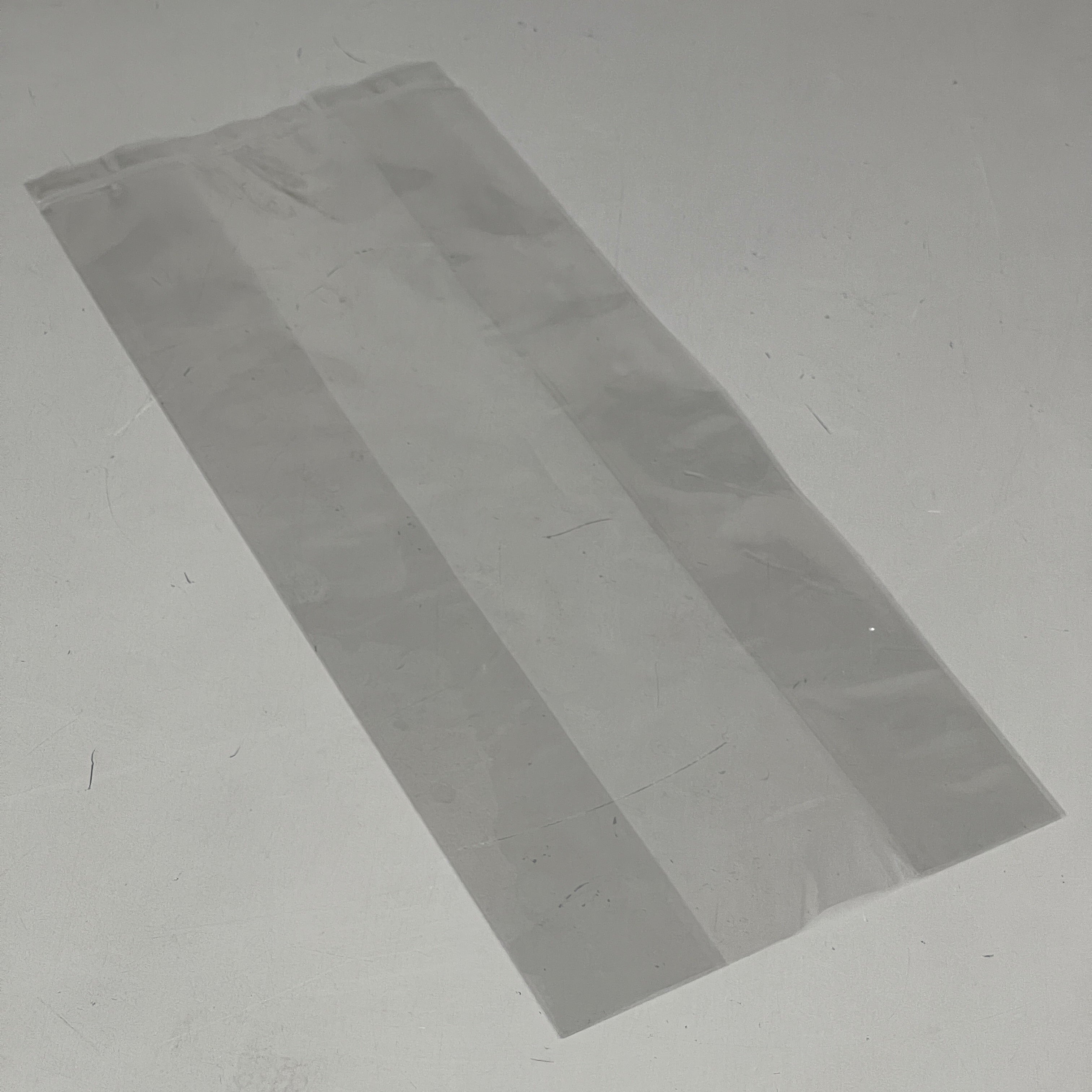 (100 PACK) Clear Gusseted Poly Plastic Bags Candy Cookie 1.5 Mil 4.5"x 2.75"x 10.75"