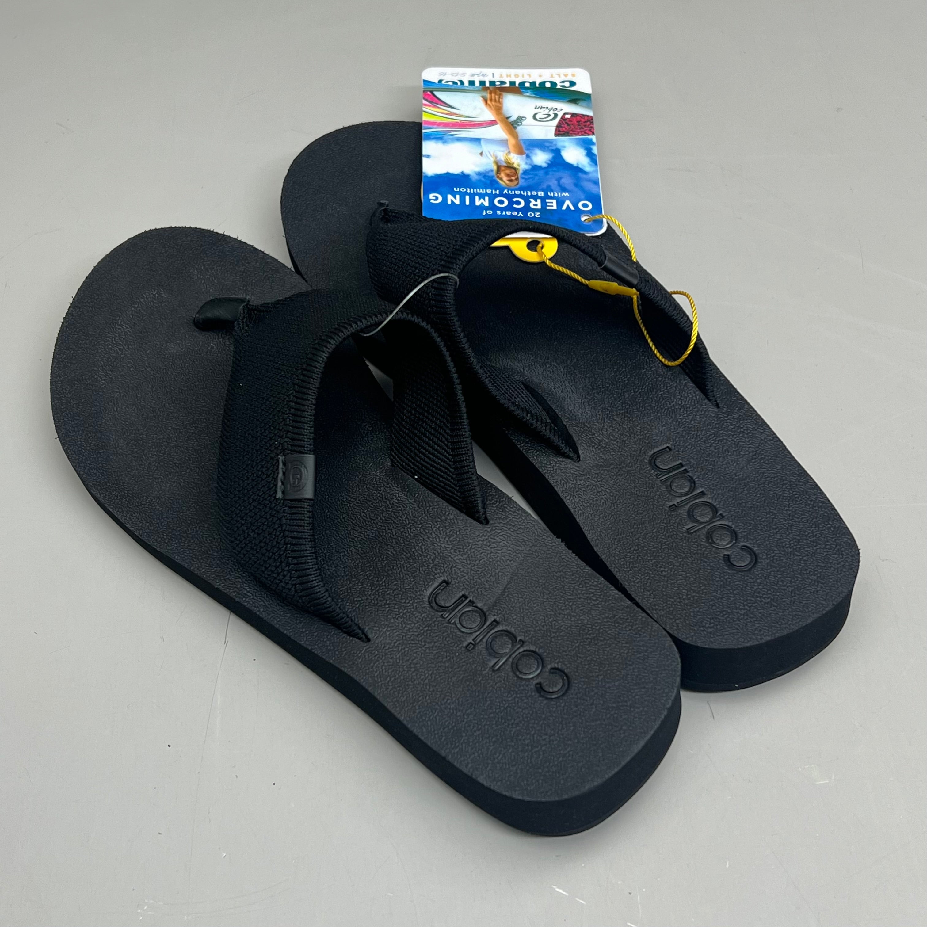 COBIAN Bermuda Bounce Sporty Style EVA Outsole Women's Sz 8 Black BEB24-001-08