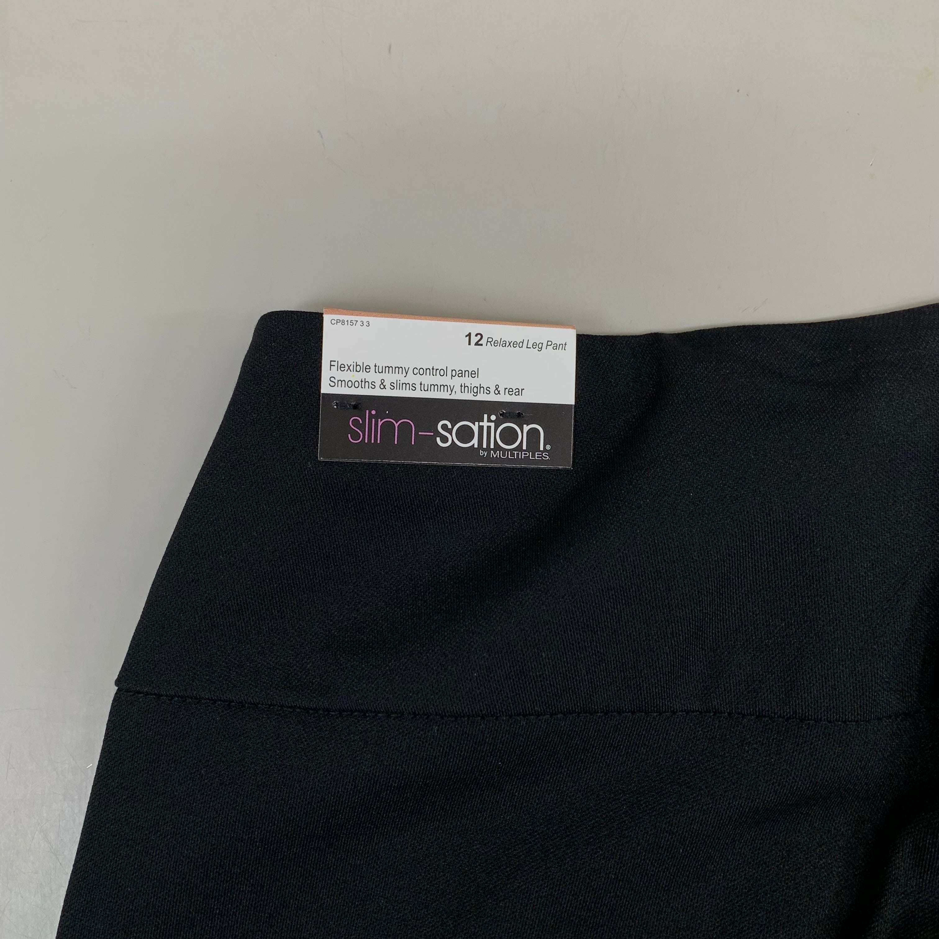 MULTIPLES Relaxed Leg Pant Petite Women's Sz 12 Black