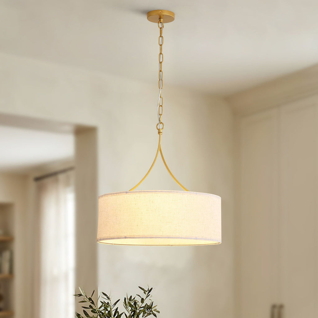 3 Light Drum Pendant Light