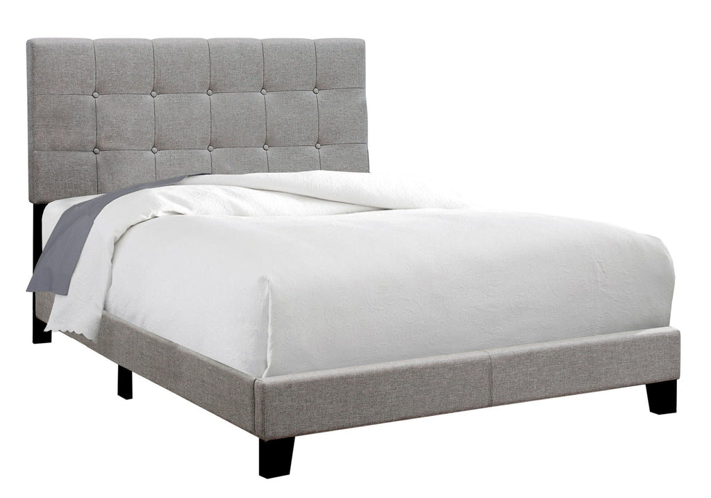 Transitional Upholstered Bed Frame