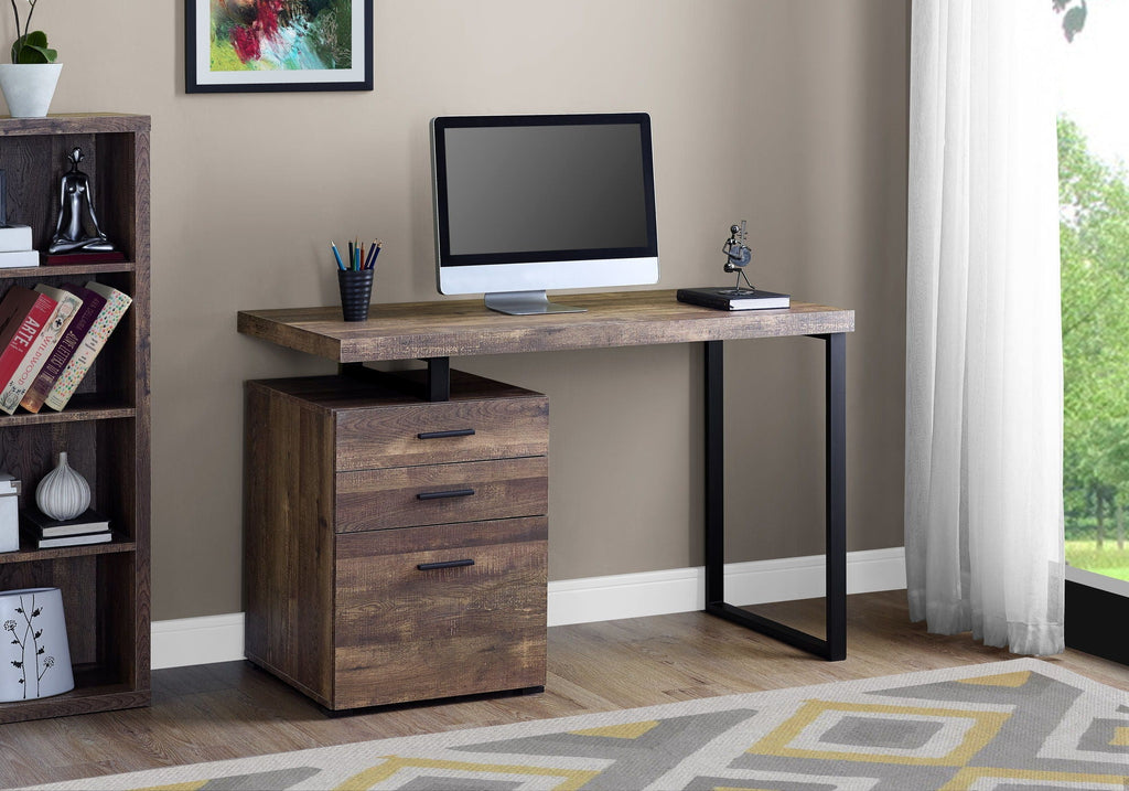 Computer Desk For Home Office, Left or Right Setup with Storage Drawers