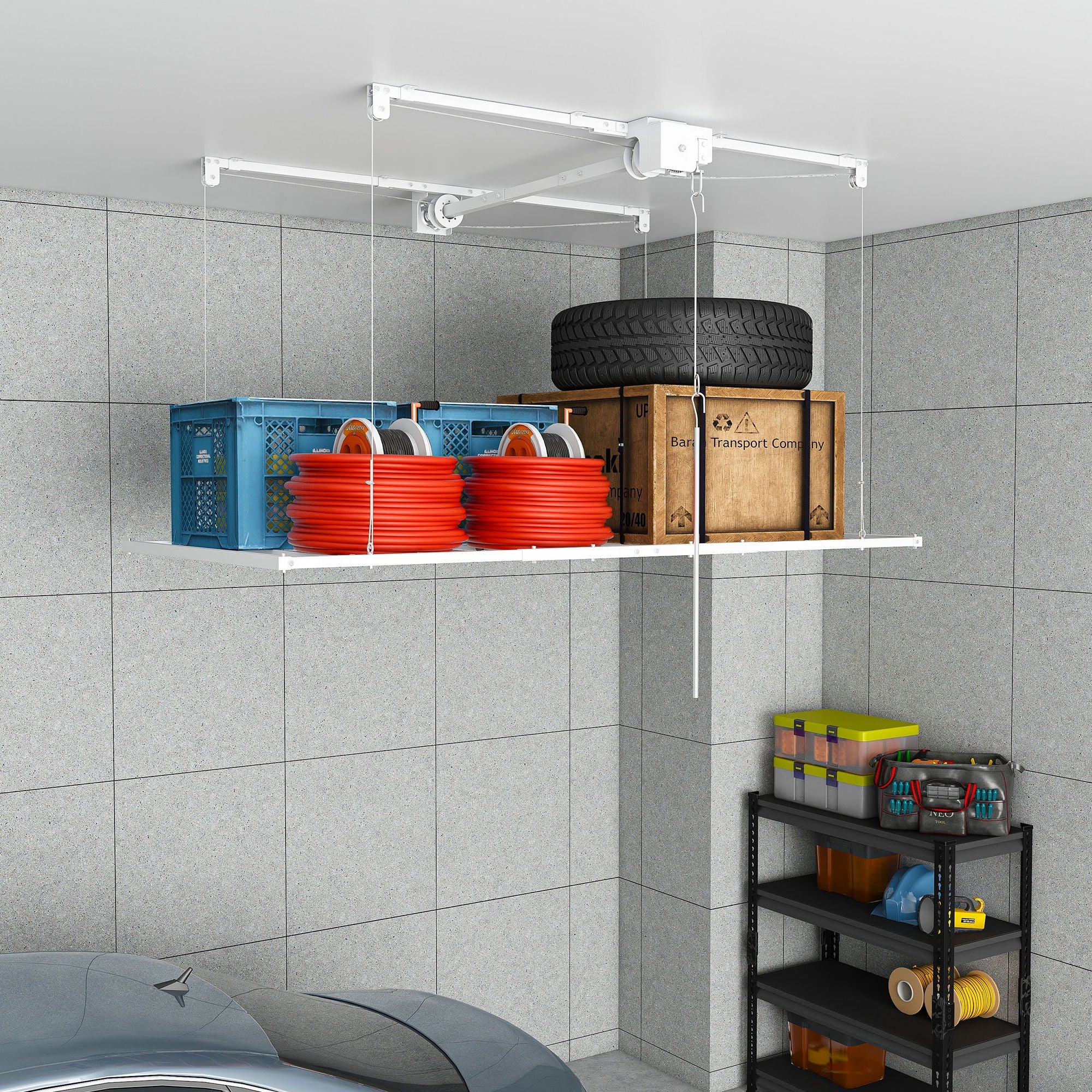 Overhead Garage Storage Rack