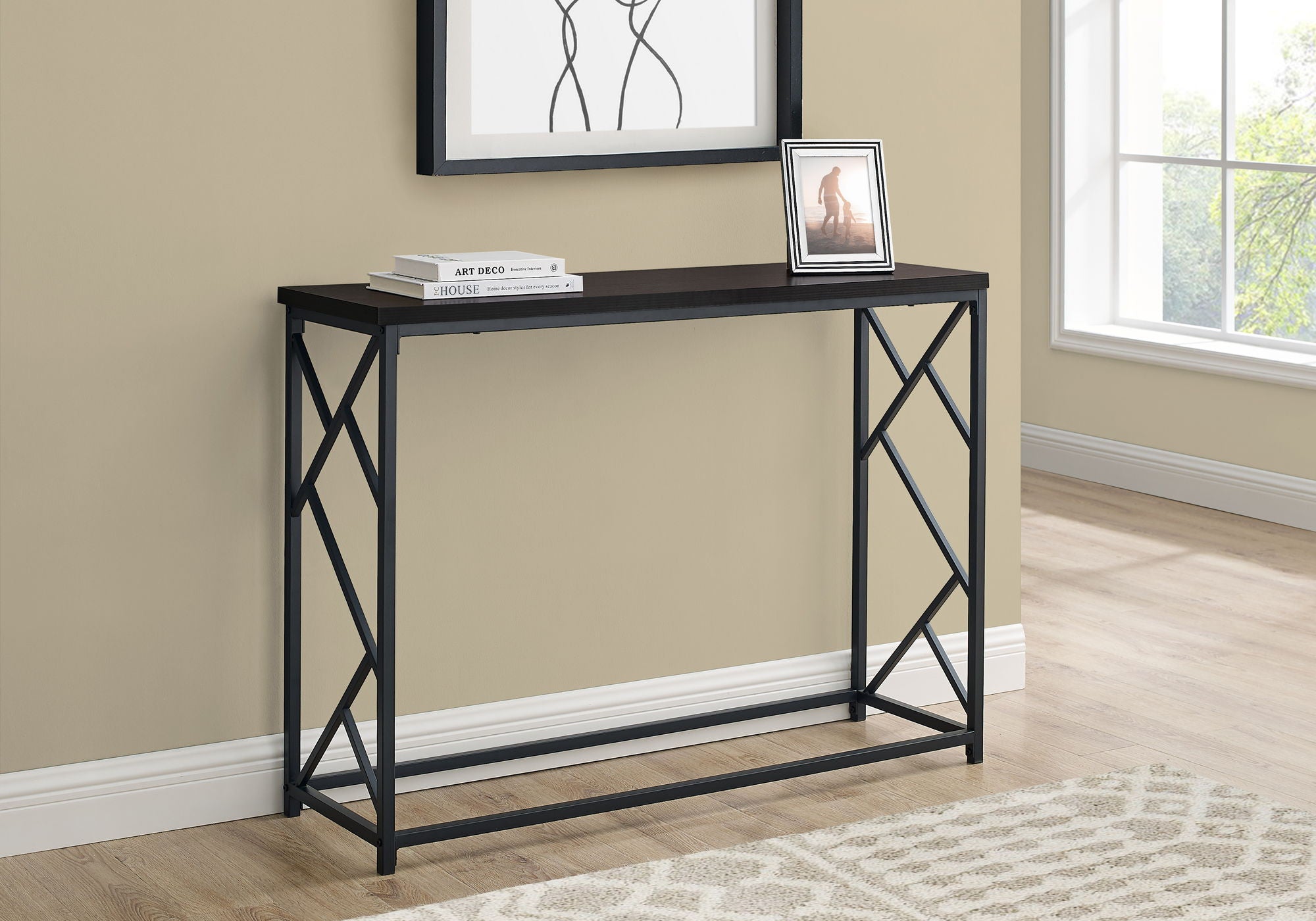 Accent Console Table for Entryway, Modern Design
