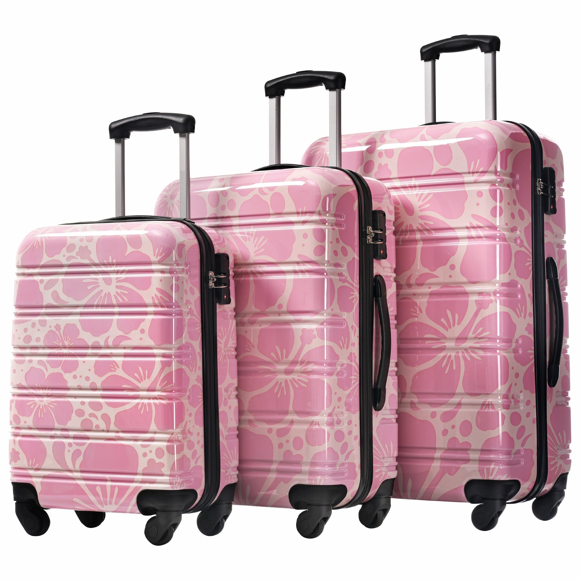 Hardshell Luggage Set 3-Piece Spinner Suitcases with TSA Lock