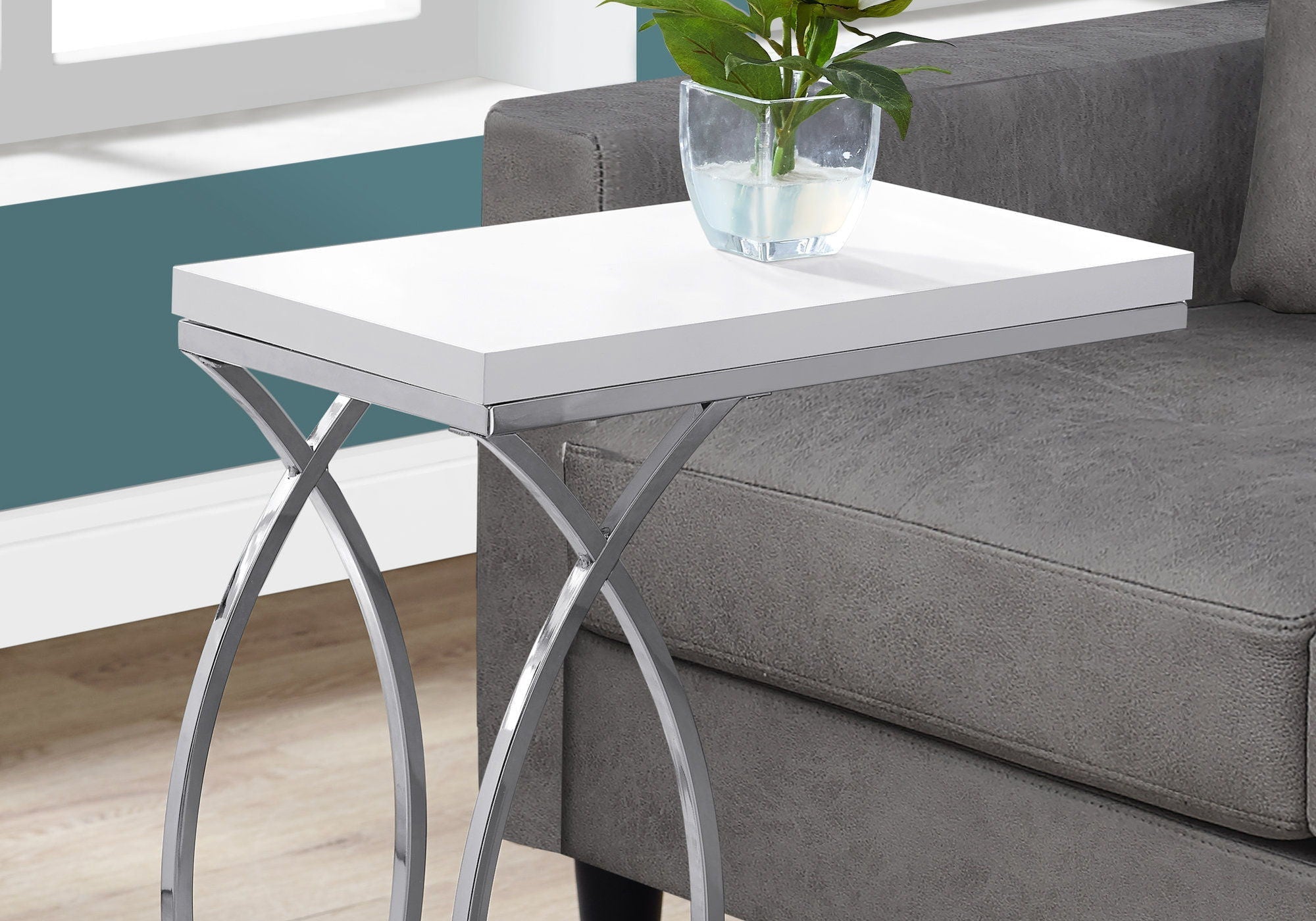 Accent Table, C-Shaped, Contemporary & Modern Design