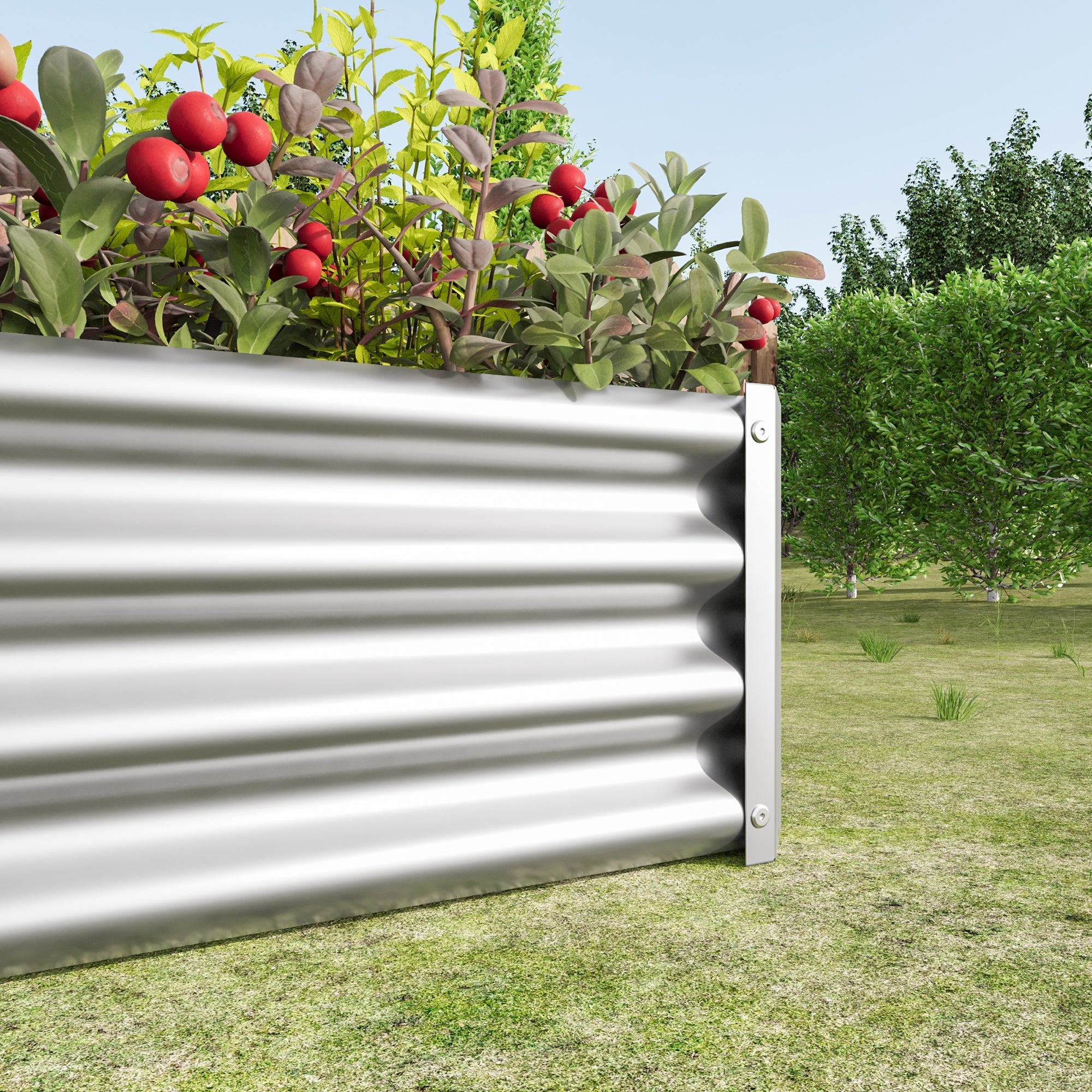 Metal Raised Garden Bed 4x2x1 ft