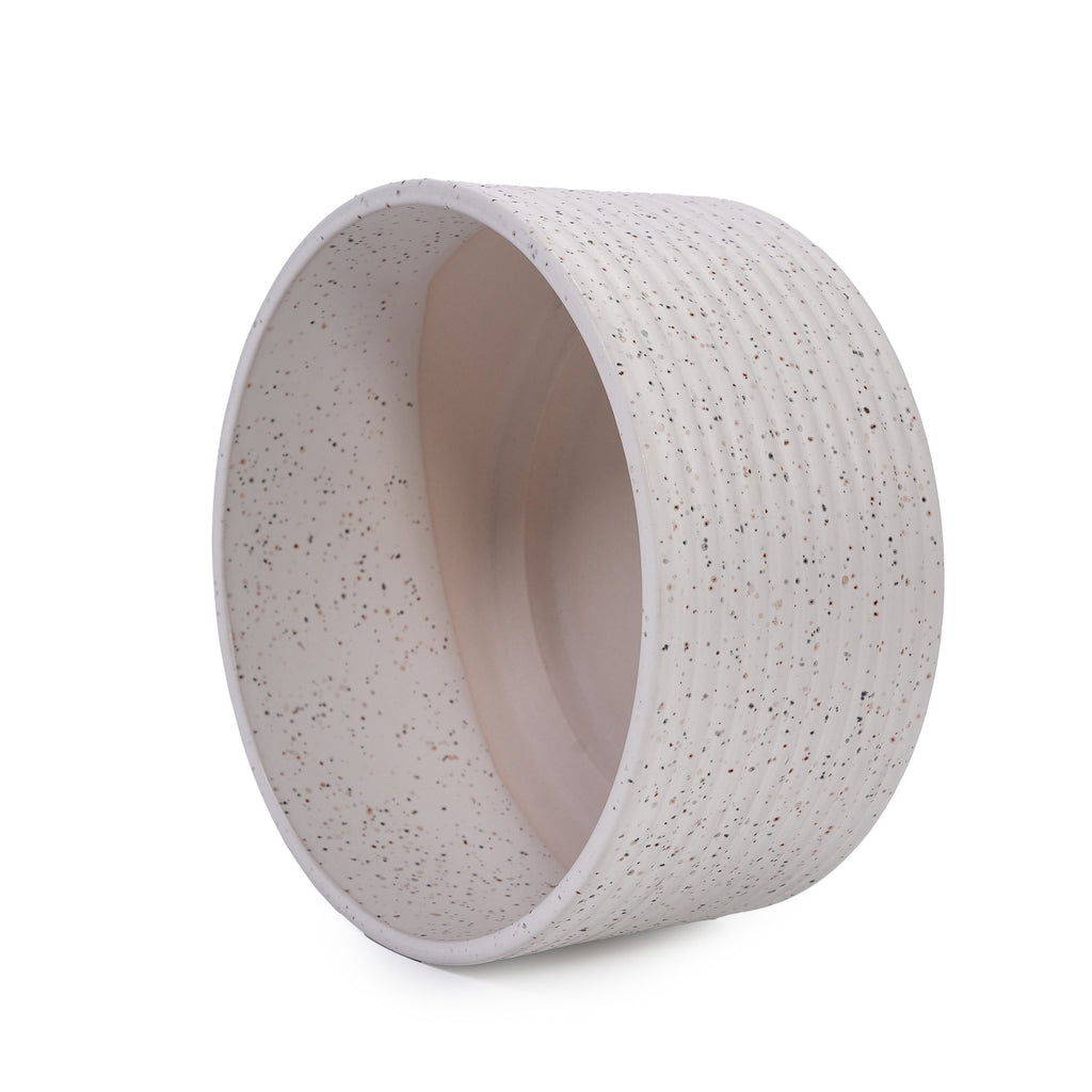 2 Pieces Ceramic Flowerpot Set, Milk White