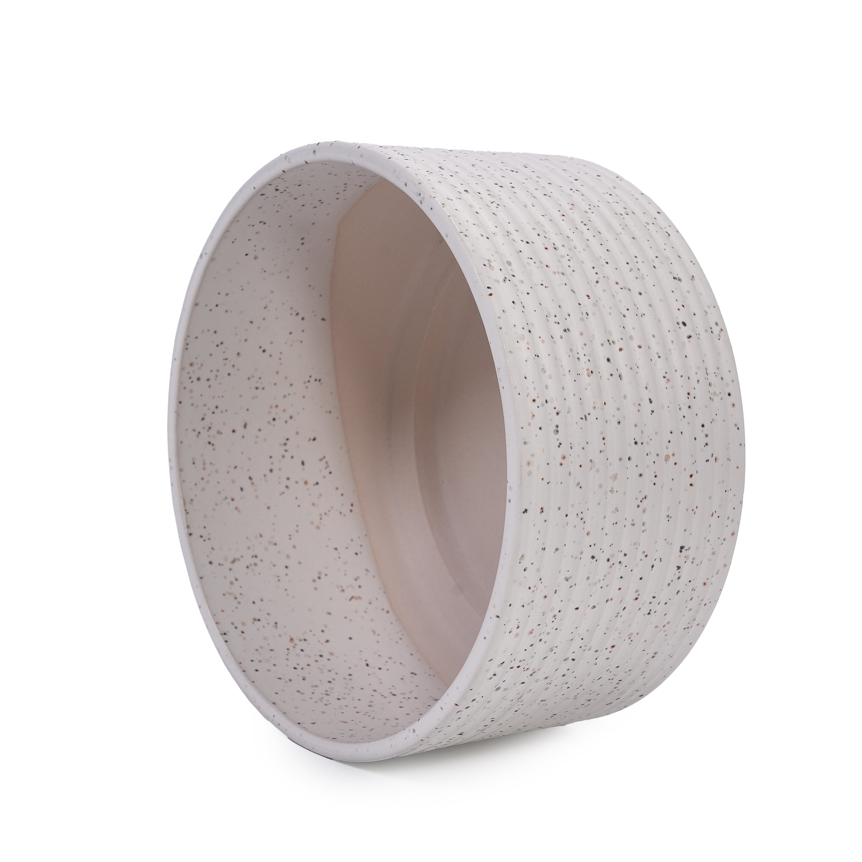 2 Pieces Ceramic Flowerpot Set, Milk White