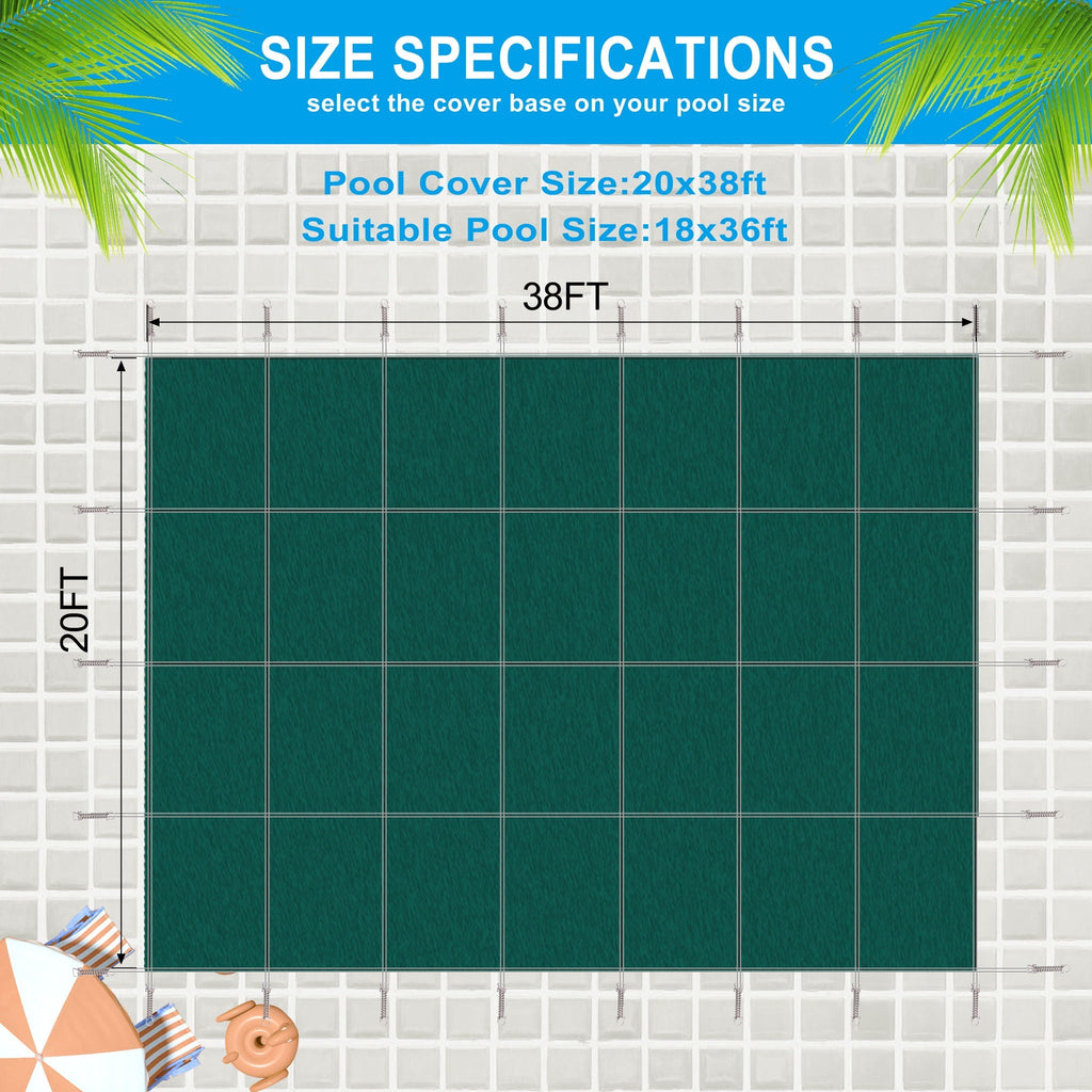 Inground Rectangle Winter Safety Pool Cover