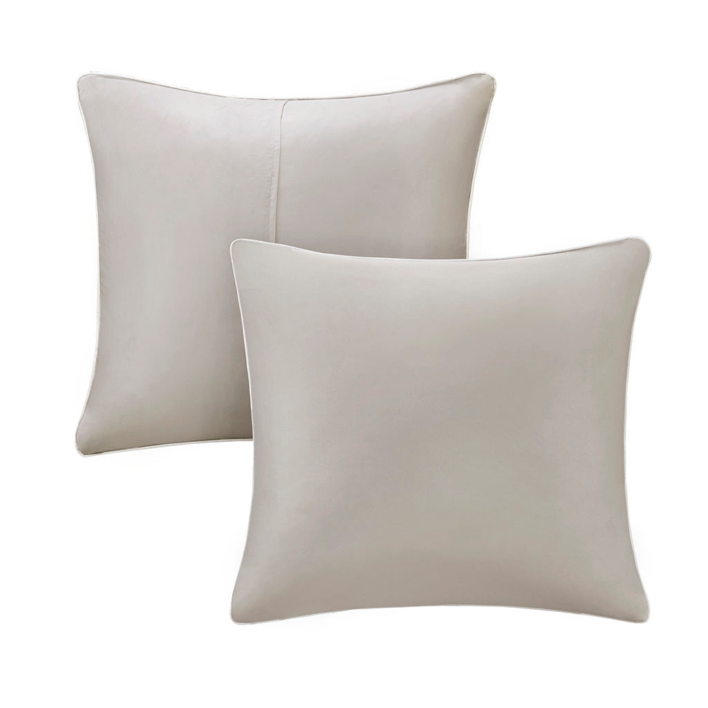 Embroidered 8 Piece Comforter Set Neutral King