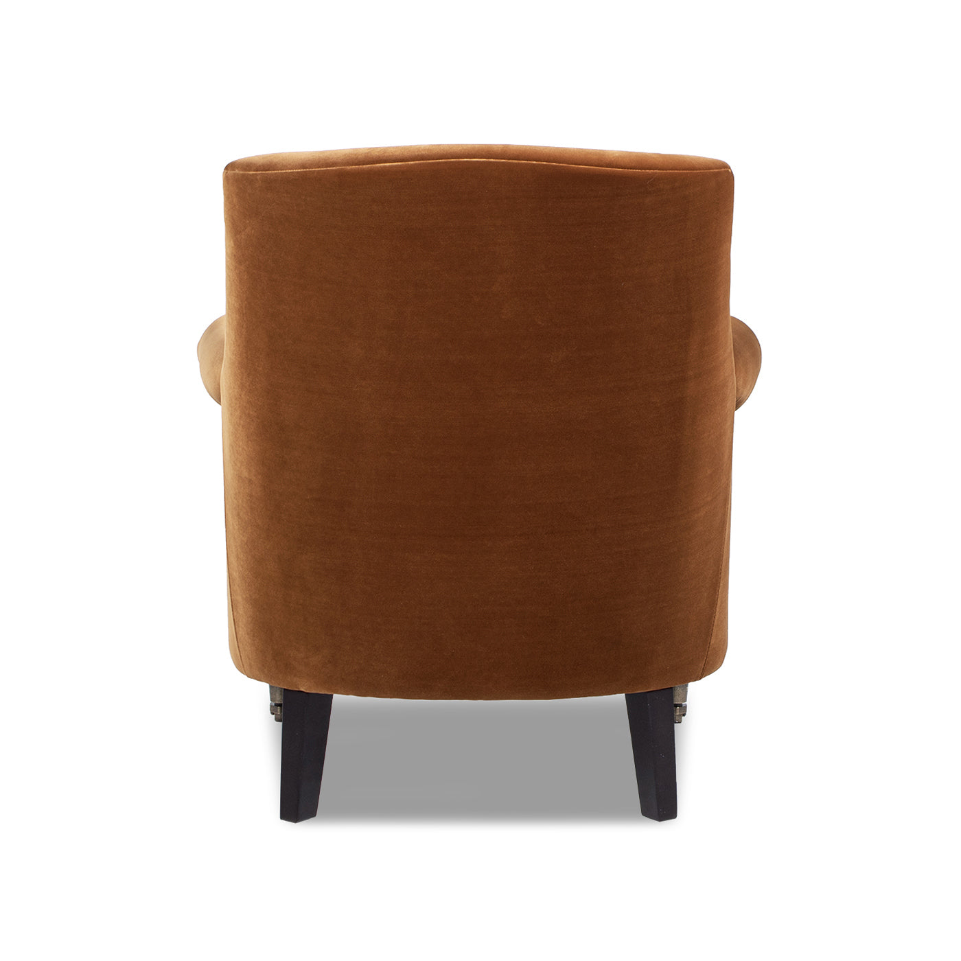 Eloise 30' Pleated Sock Arm Accent Armchair, Burnt Orange Performance Velvet
