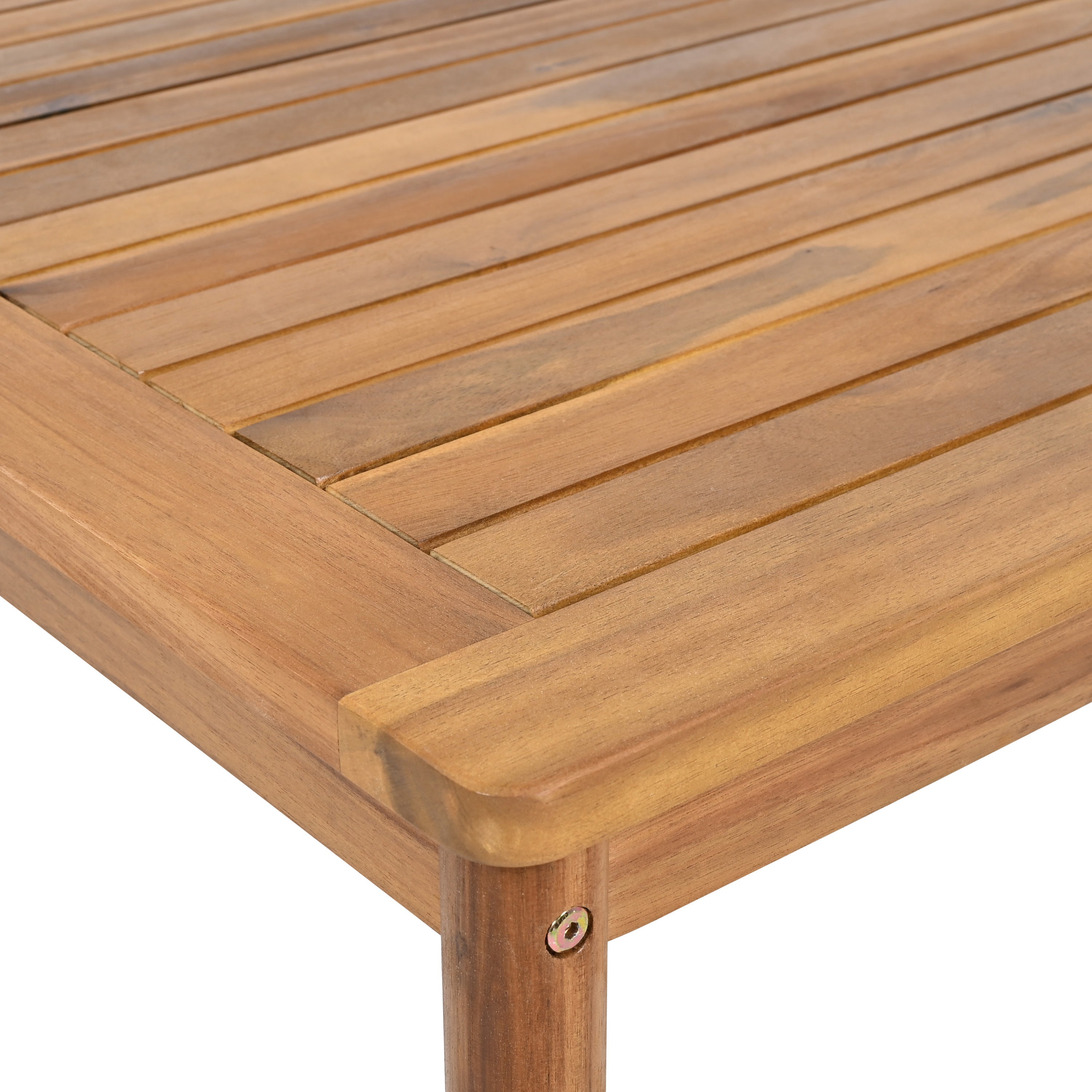 Outdoor 5-Piece Acacia Wood and Rope Patio Sofa Set