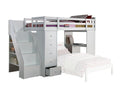 Freya Twin Loft Bed With Storage (Not Including The Bottom Twin Bed) - White