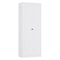 Kitchen Pantry Cabinet With Doors, Heavy-Duty Freestanding Storage Organizer