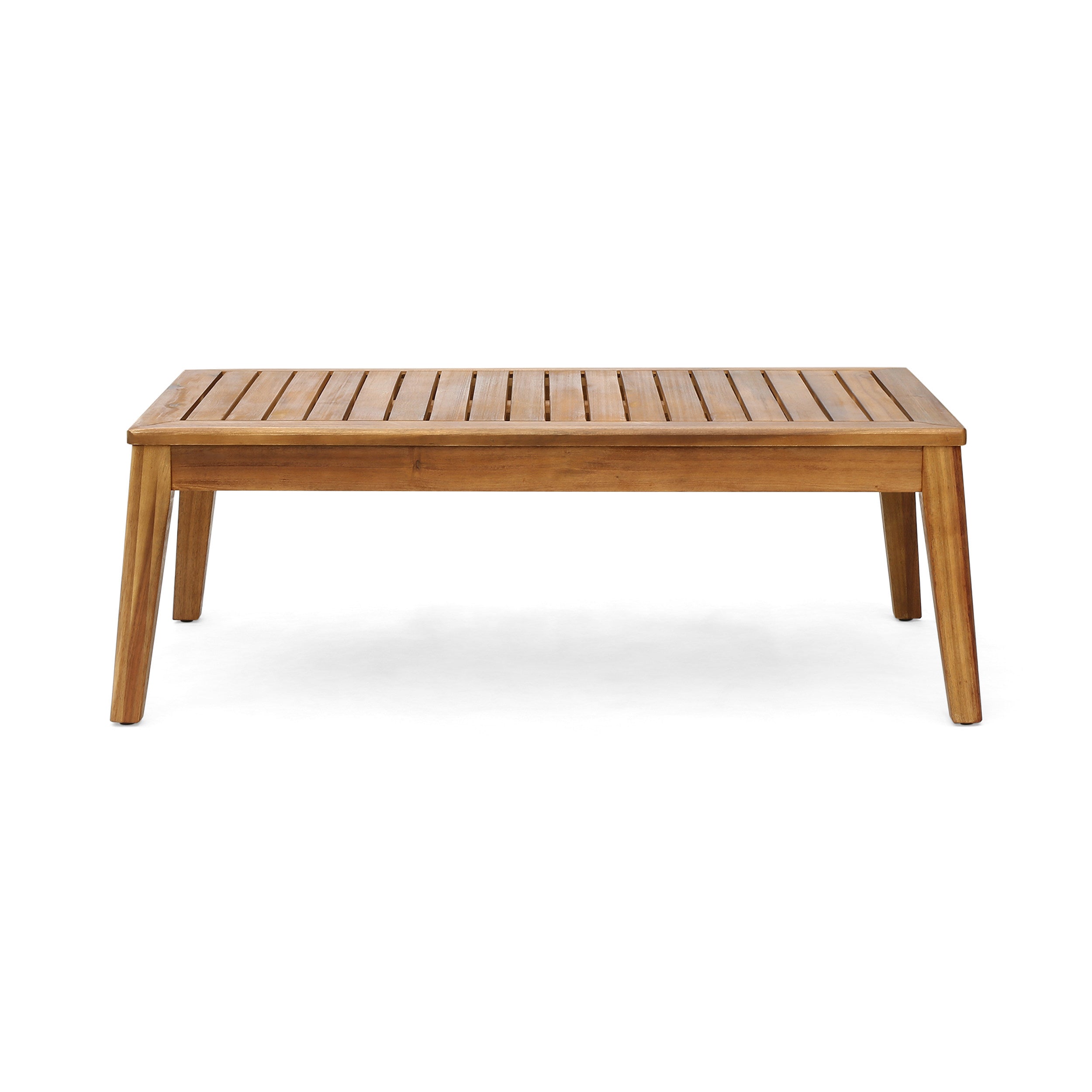 Outdoor L Shape 3pcs Acacia Wood Patio Sofa Set