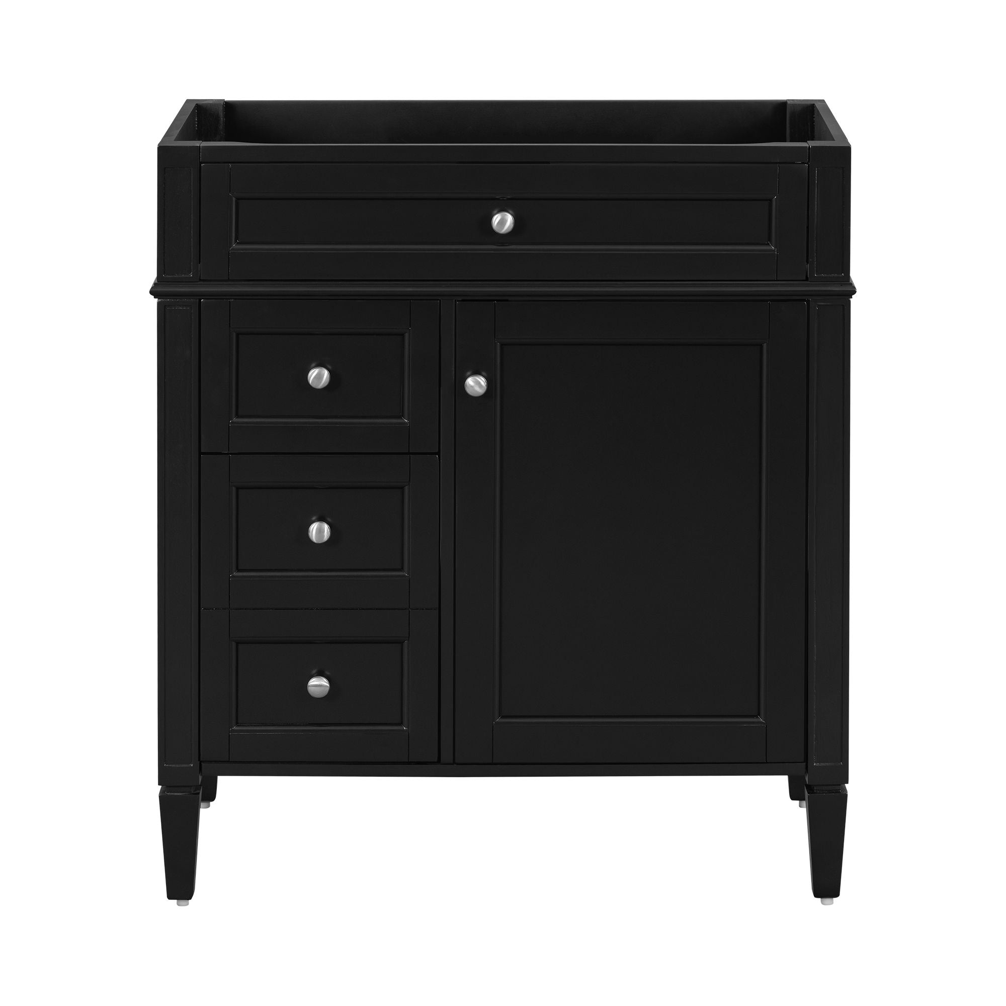 Bathroom Vanity With 2 Drawers and Tip-Out Storage Cabinet