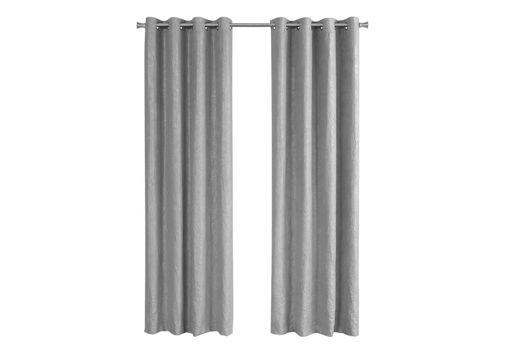2 Pieces Set Room Darkening Curtain Panels with Grommet