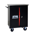 Double Door Clapboard Multi-Function Tool Cart - Black / Red