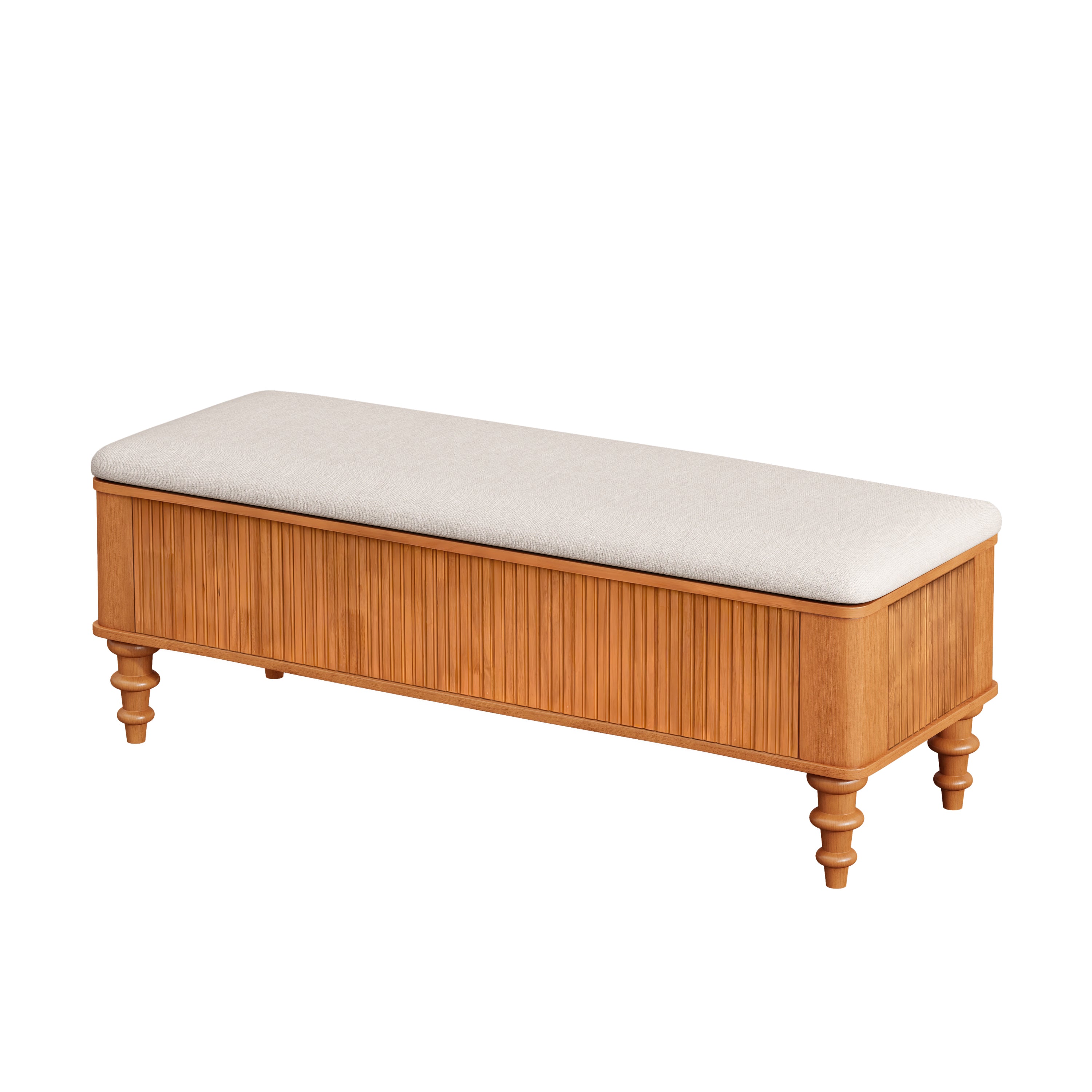 50.8-Inch Multi-Functional Storage Ottoman Bench