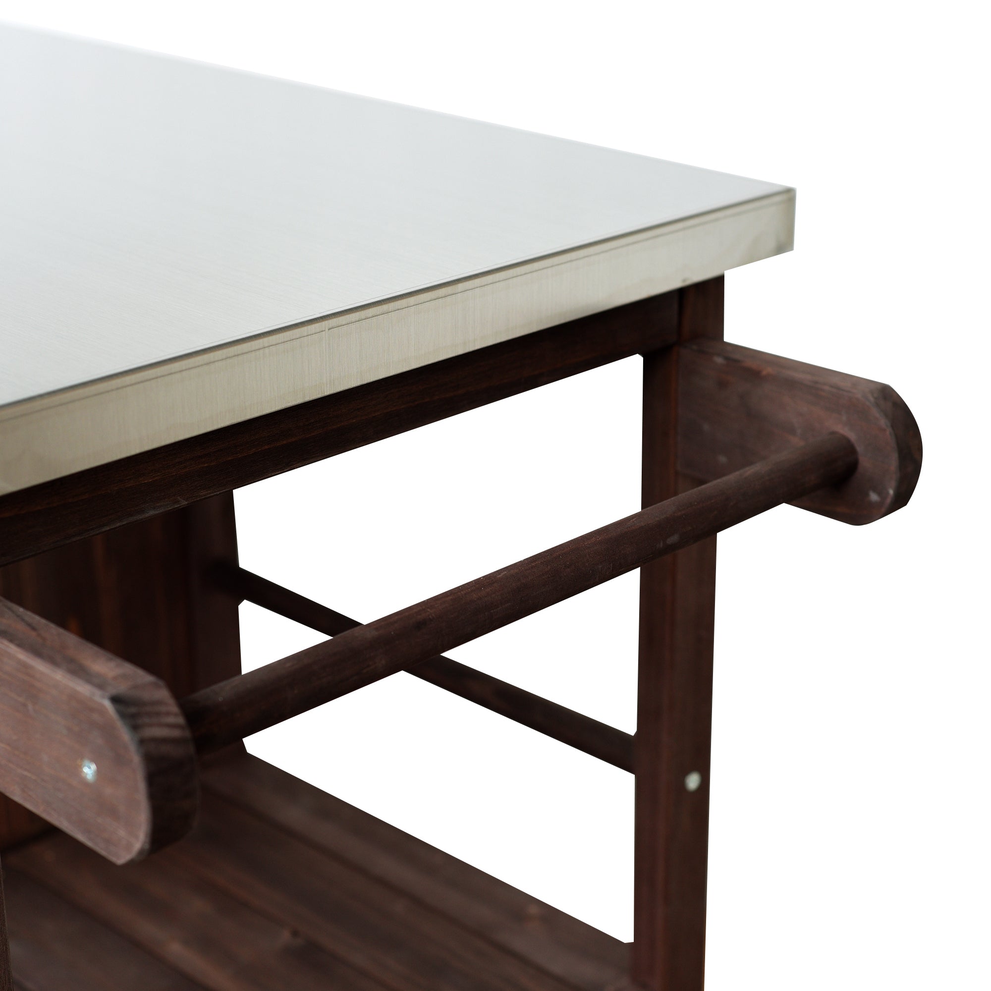 Outdoor Kitchen Island Fir Wood Prep Station