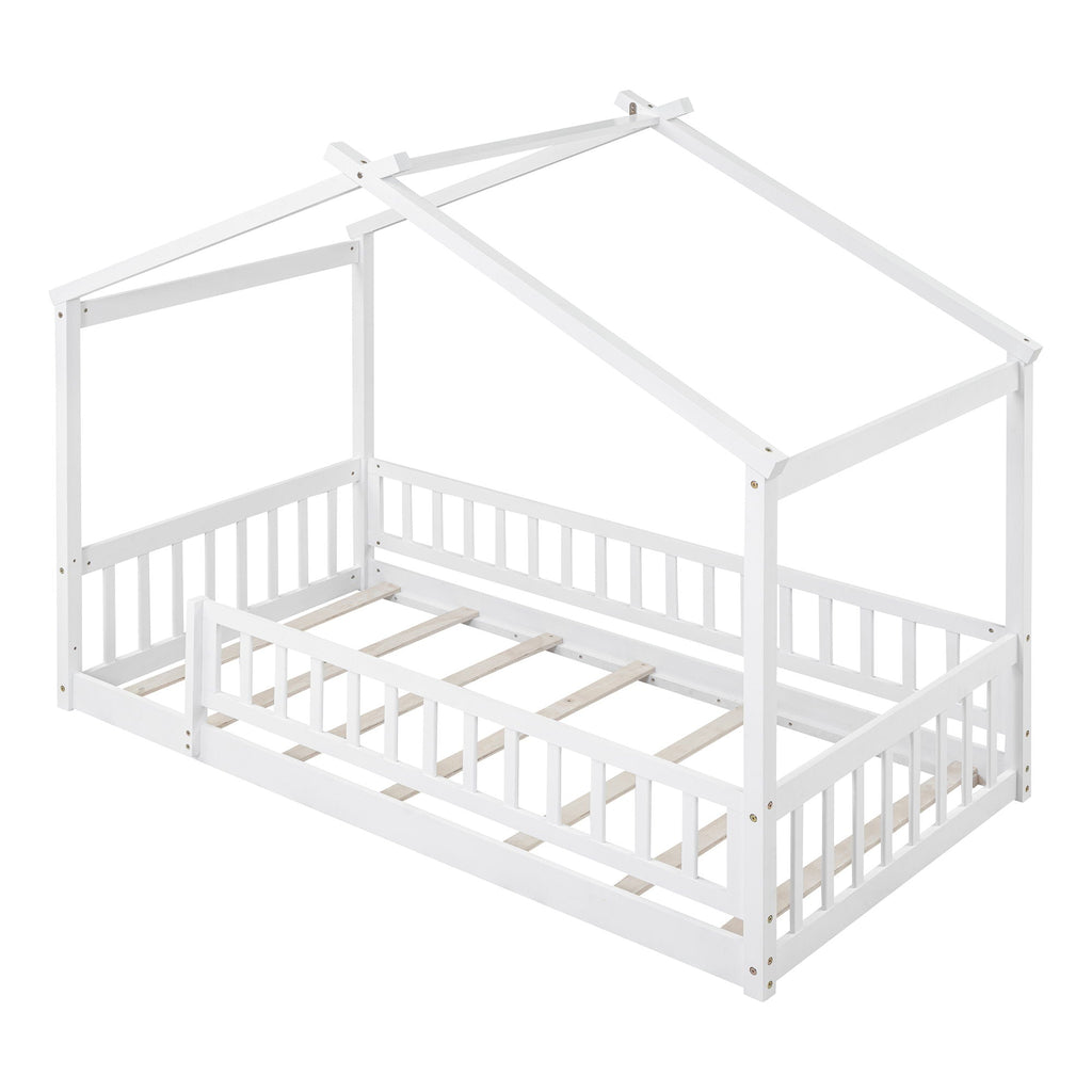 Bed House Bed Frame With Fence