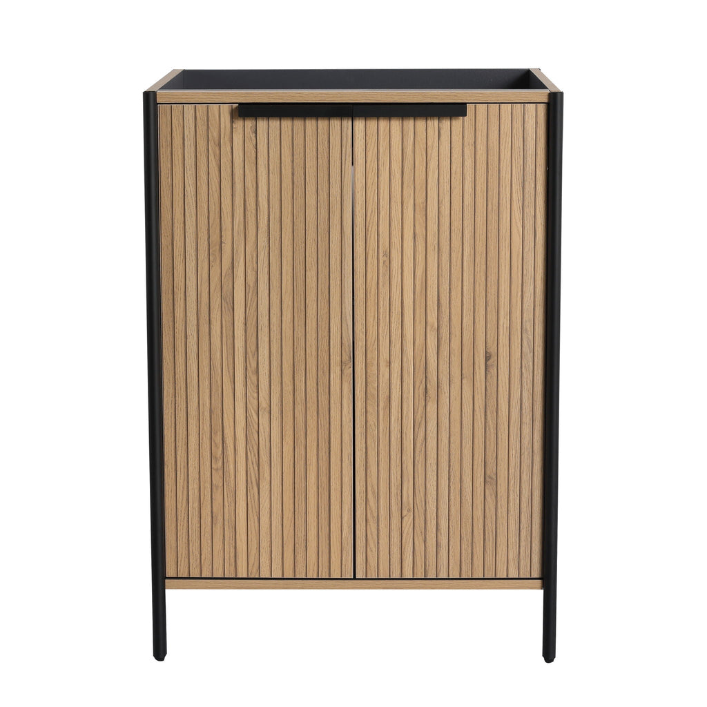 Contemporary Freestanding Bathroom Vanity With Adjustable Shelves