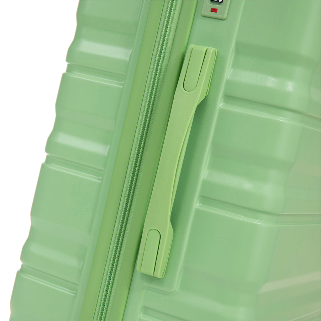 HIFINE Tourist 3-Piece Spinner Wheel Luggage Set in Green