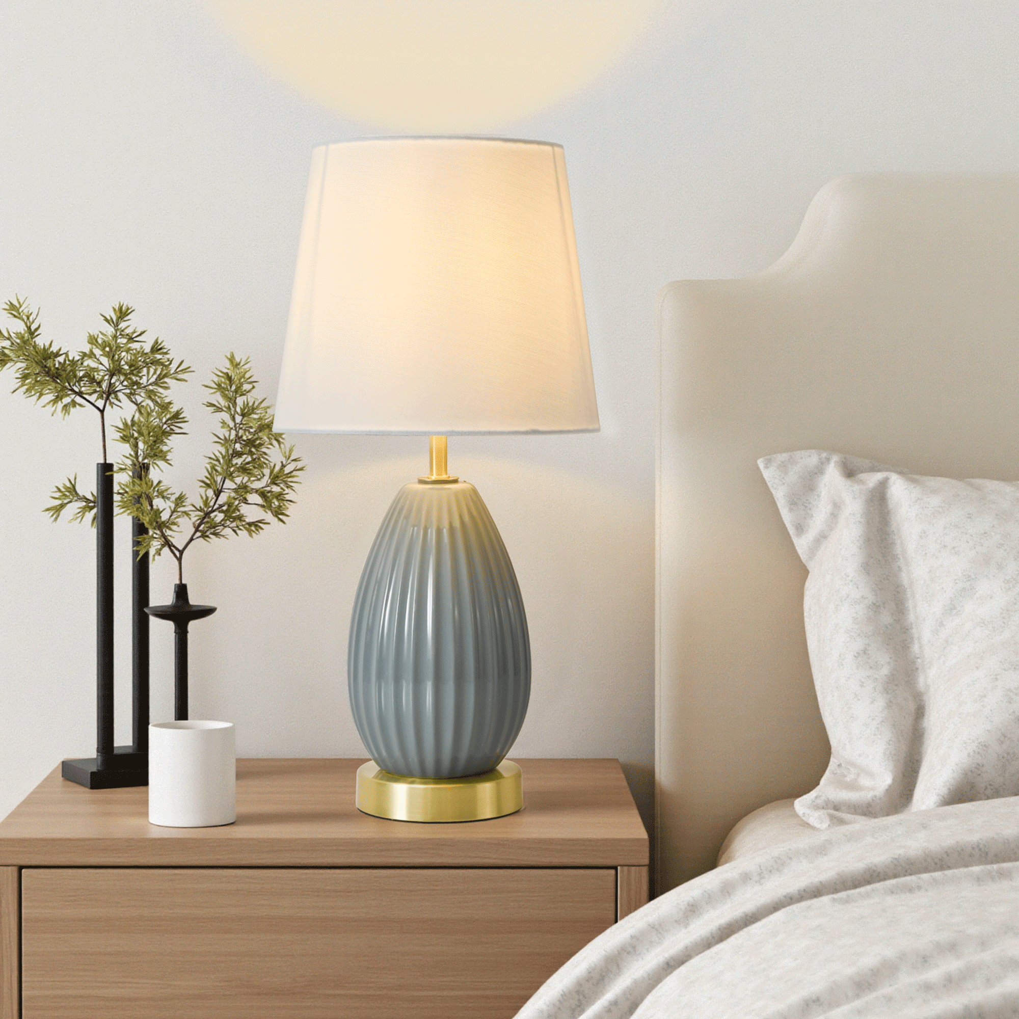 18-Inch Table Lamp Set of 2 with E26 Socket