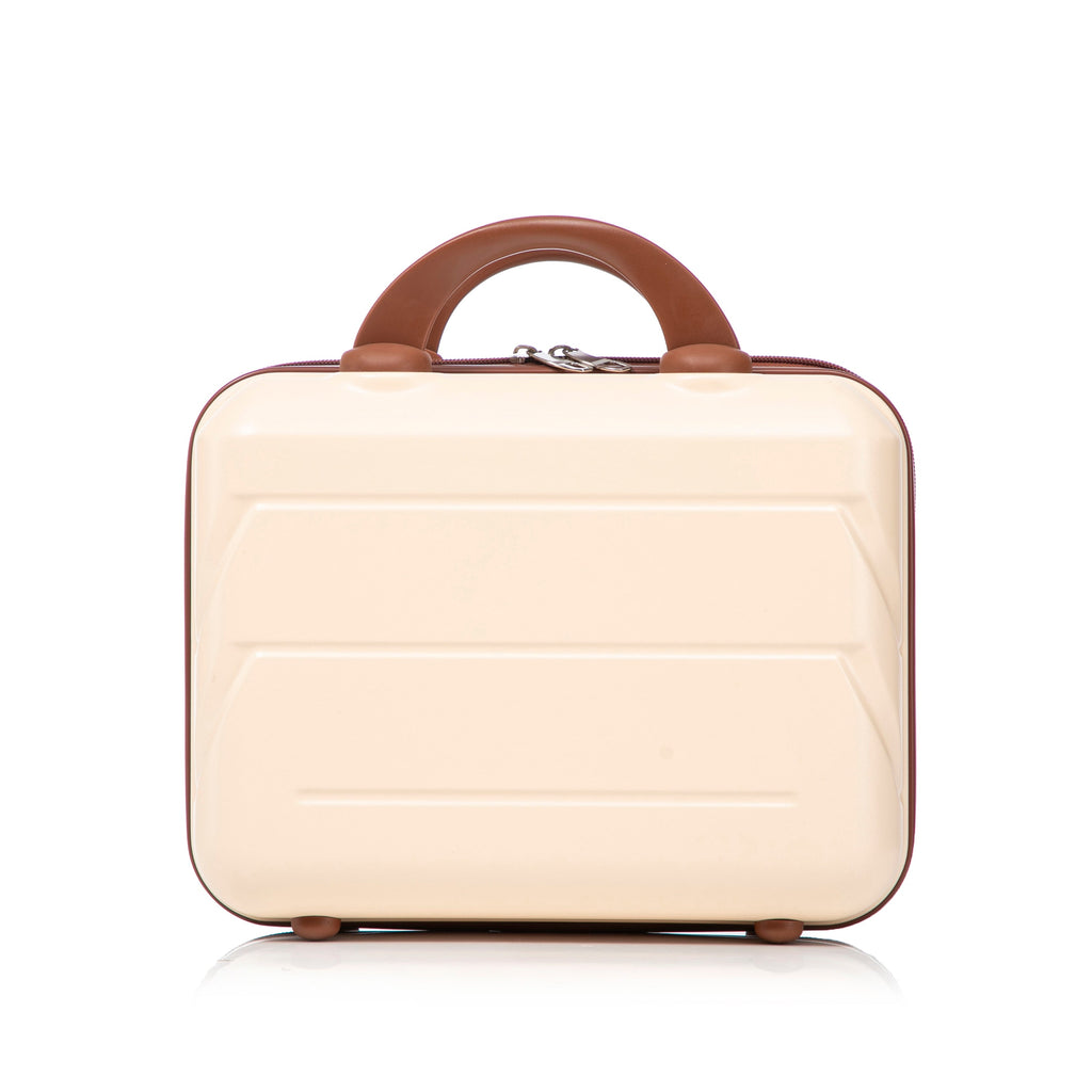 14'/20' 2-Piece Beige ABS Spinner Wheel Luggage Set