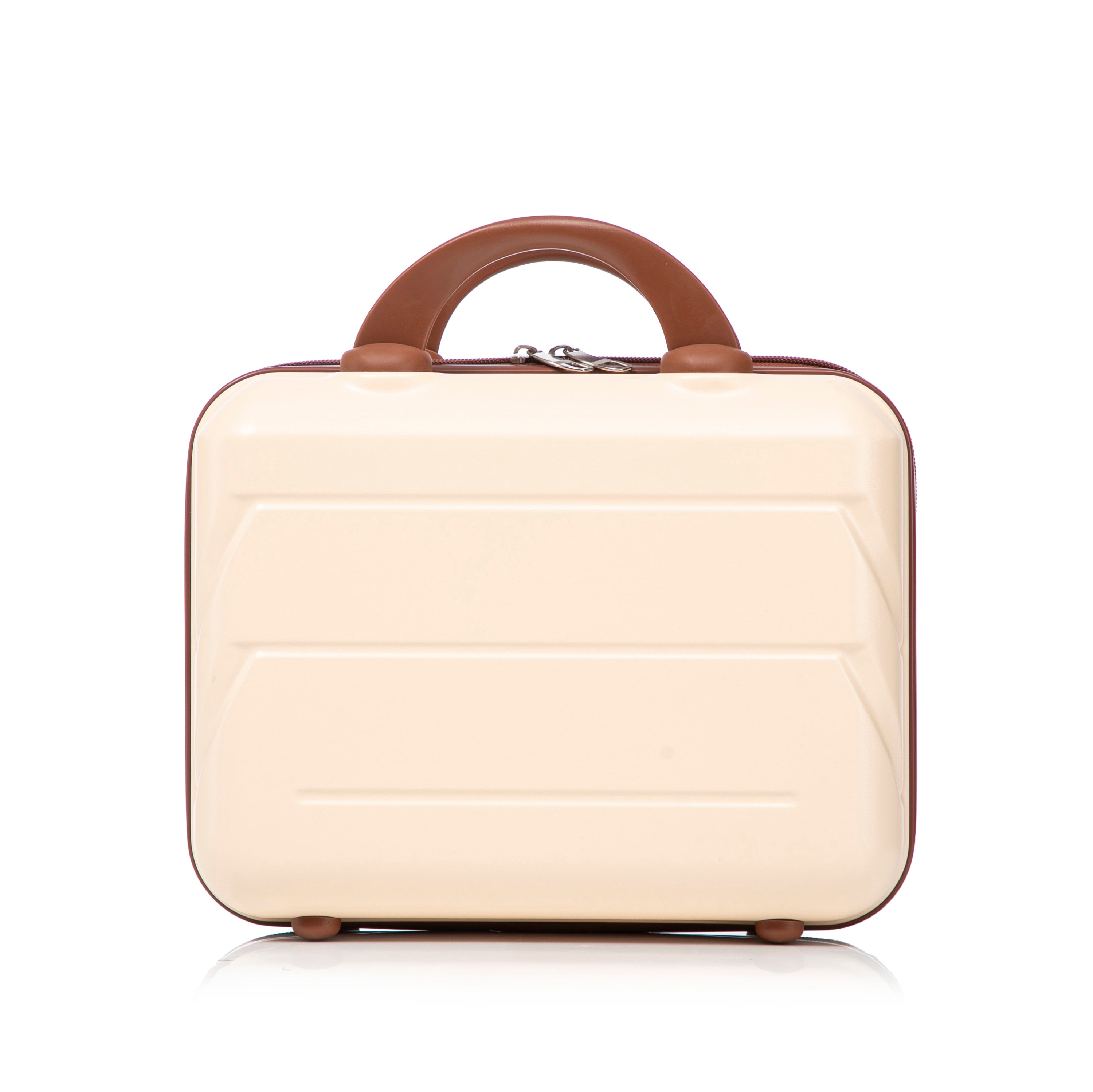 14'/20' 2-Piece Beige ABS Spinner Wheel Luggage Set