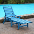 HDPE Chaise Lounge Chair Outdoor with Adjustable Backrest
