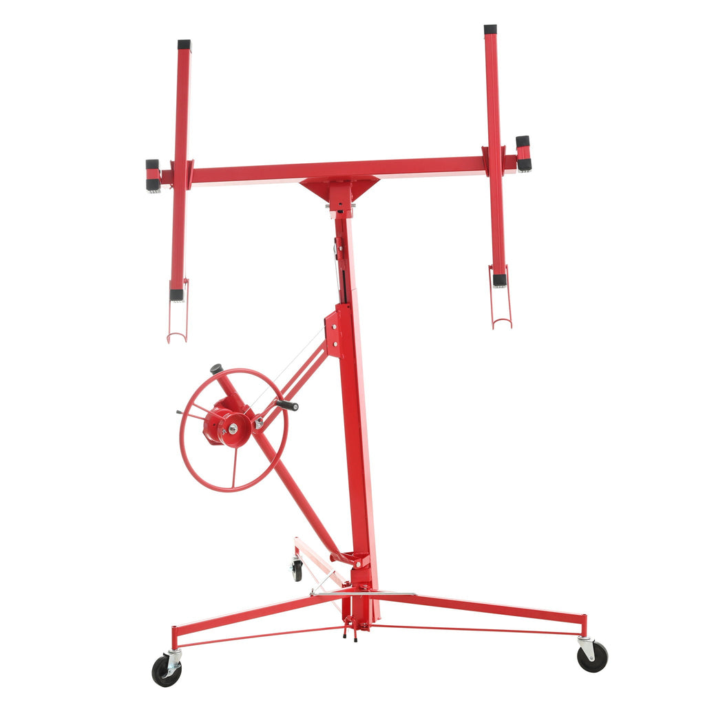 Drywall Lift Panel Hoist Jack Lifter with Caster Wheels and Telescopic Arm