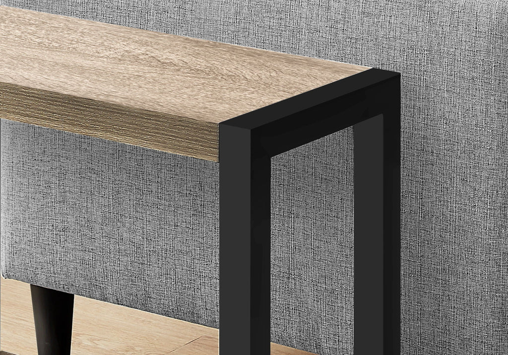Accent Side Table Narrow Small 2-Tier Contemporary Modern