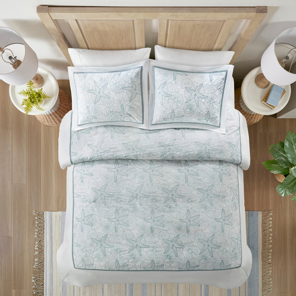 Duvet Cover Mini Set White Full/Queen