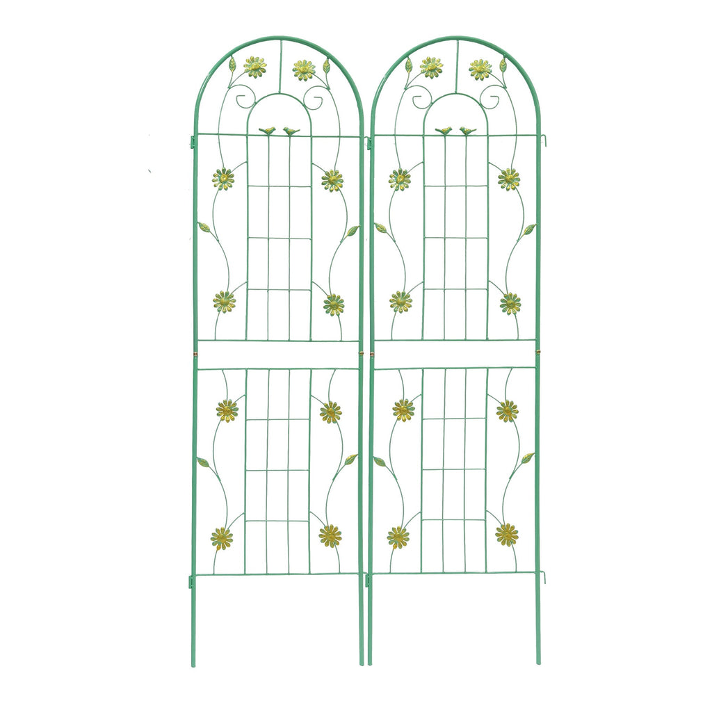 4 Pack Metal Garden Trellis 71" x 19.7" Rustproof Support