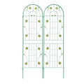 4 Pack Metal Garden Trellis 71" x 19.7" Rustproof Support
