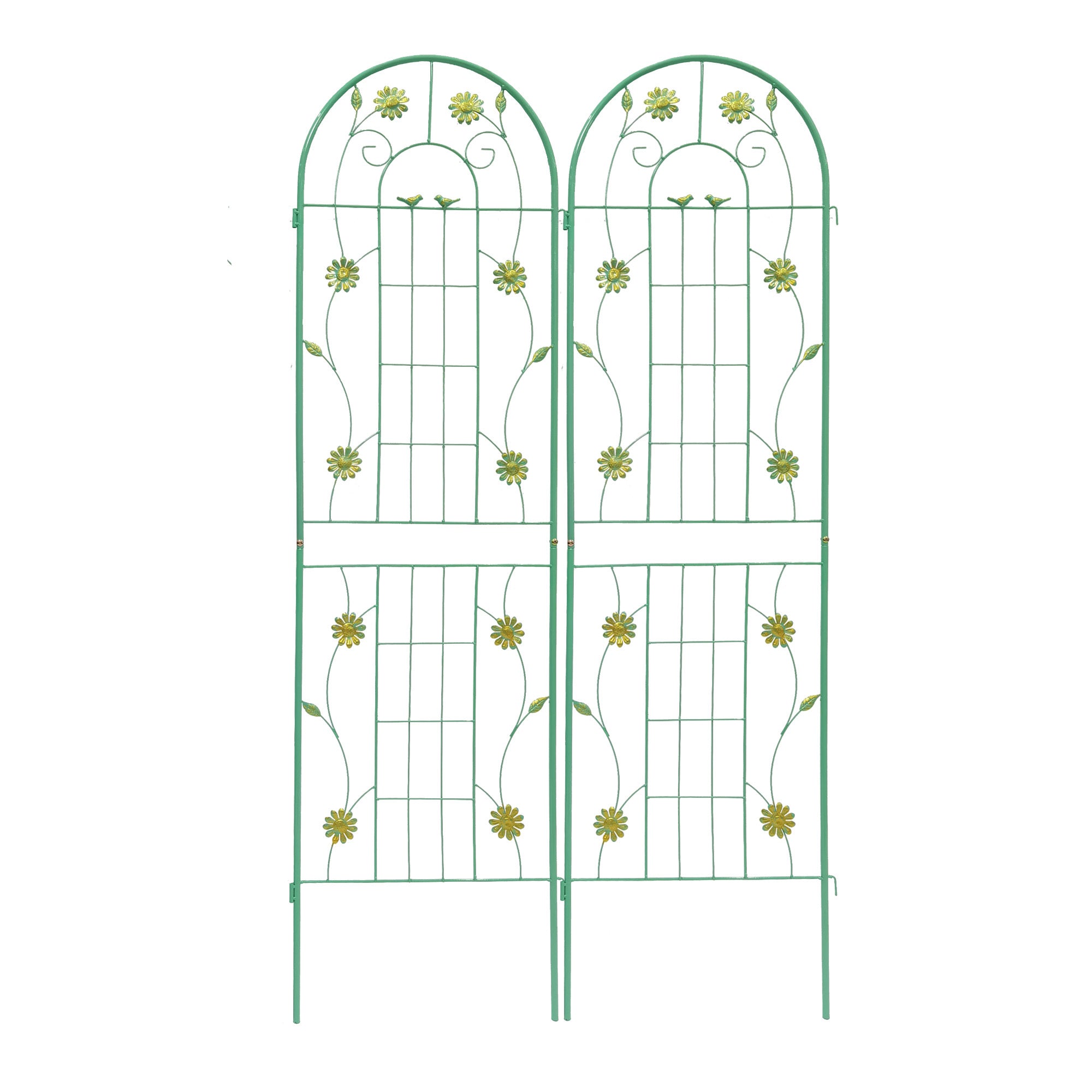 4 Pack Metal Garden Trellis 71" x 19.7" Rustproof Support
