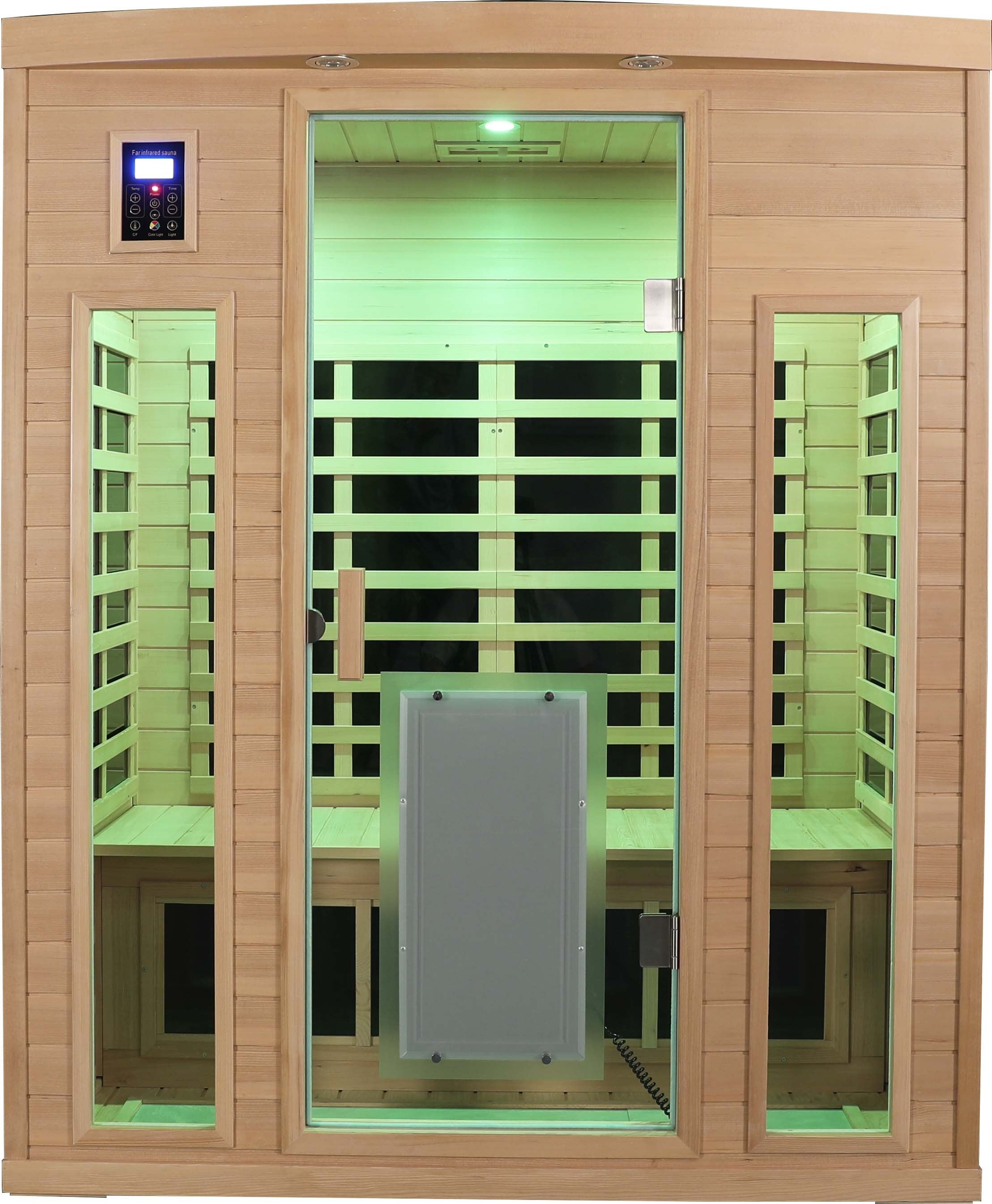 Low EMF Three person Far infrared sauna room (Front & Rear)