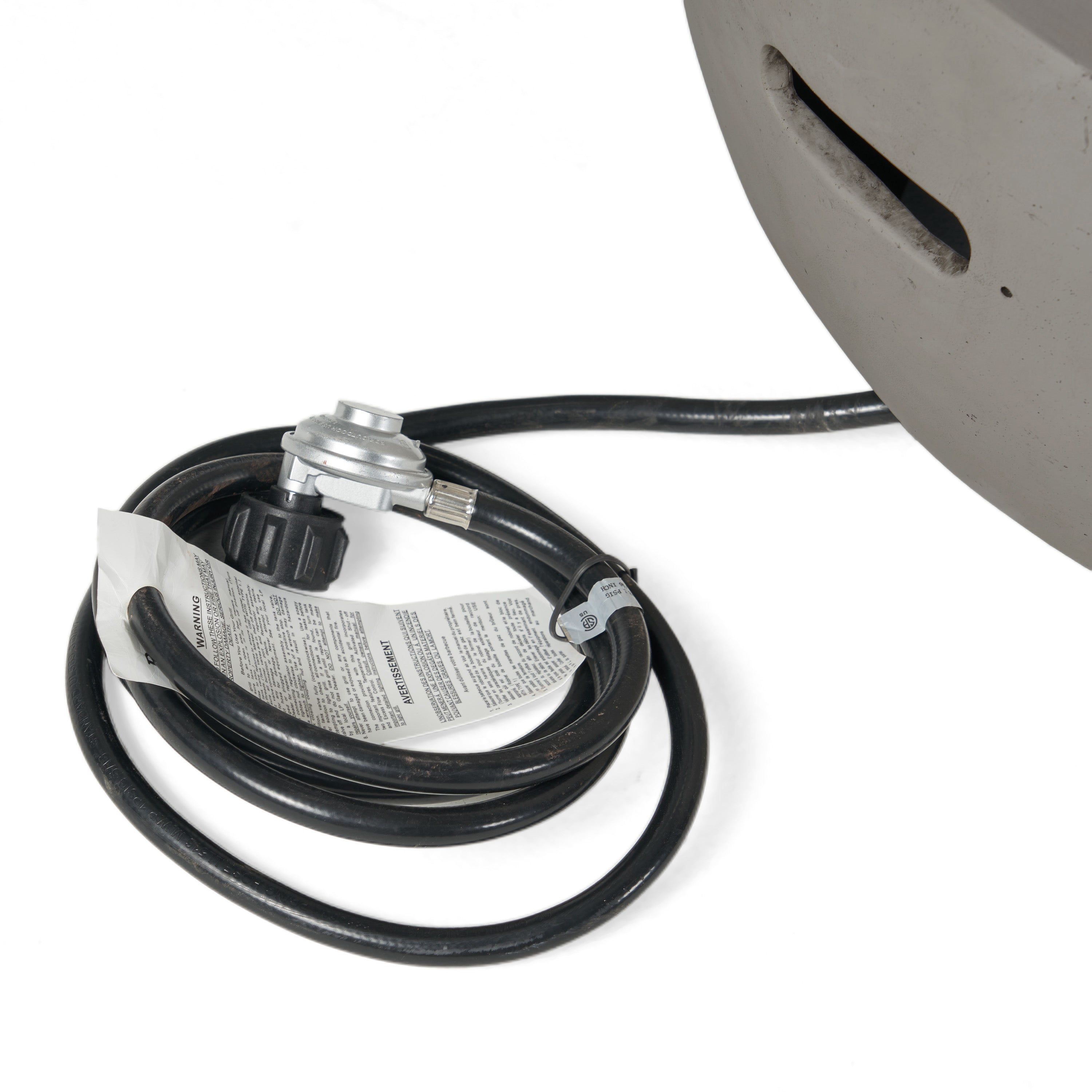 27' Bowl Shaped MGO 40,000 BTU Propane Fire Pit, Light Grey (Tank Cover not Included)