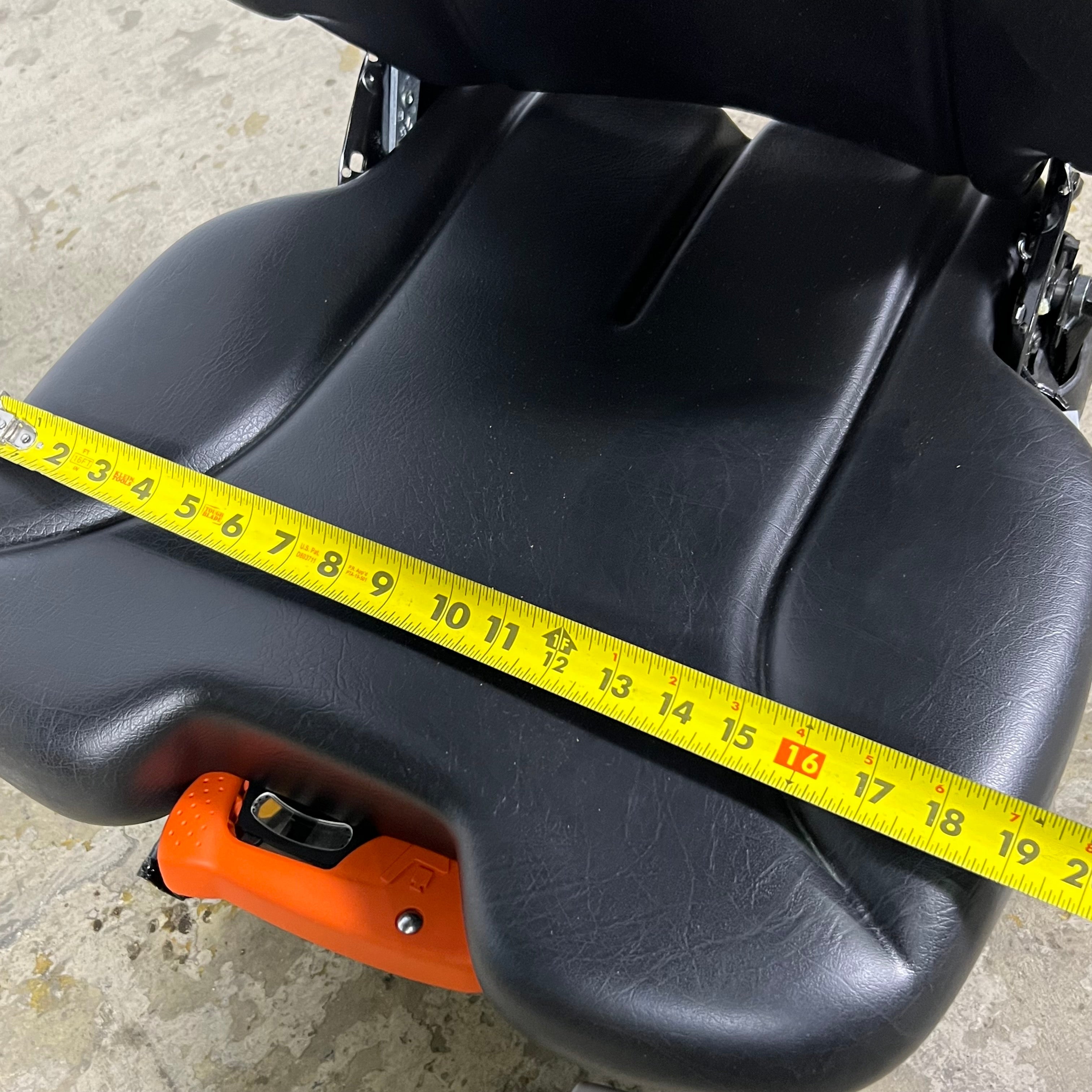 BOBCAT Vinyl Operator Seat for Loaders Sz 24" H x 19" W x 18" L Black 7325830