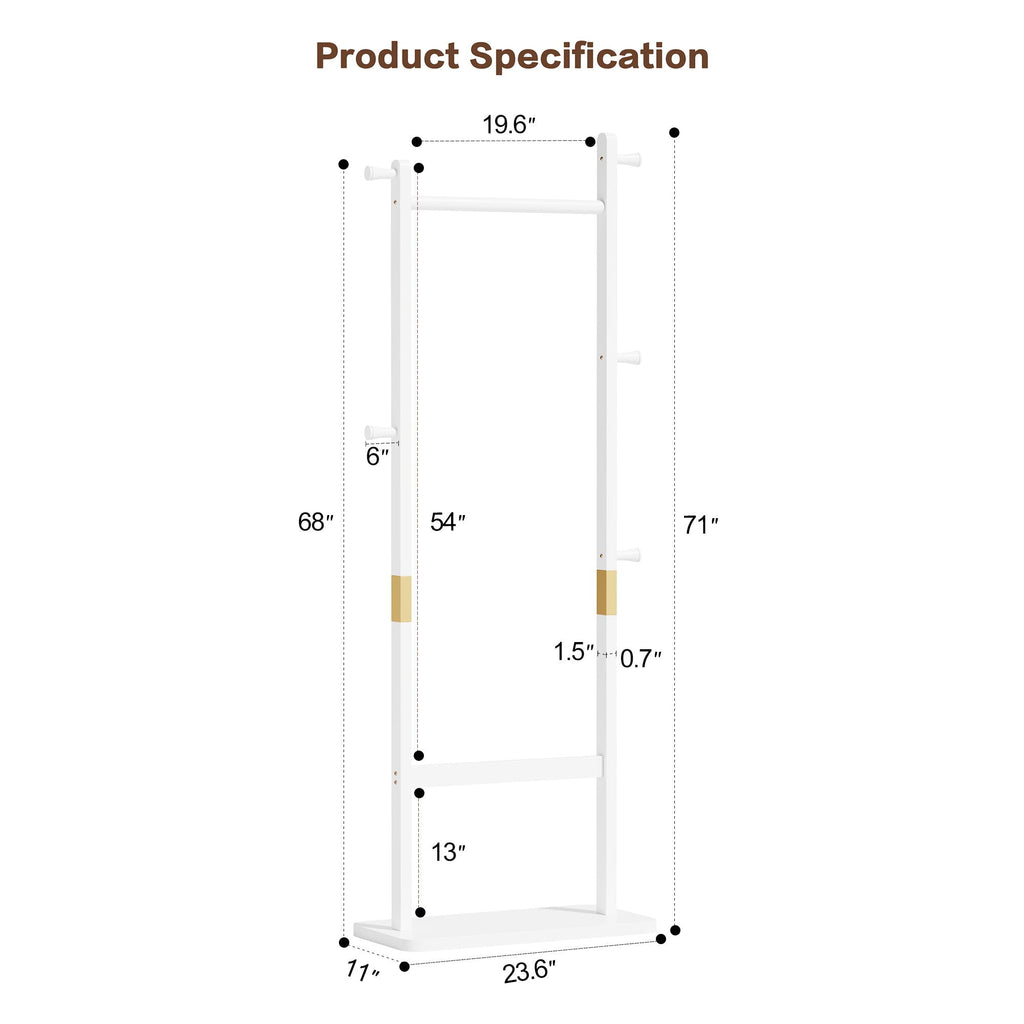 Solid Wood Simple Hat Rack