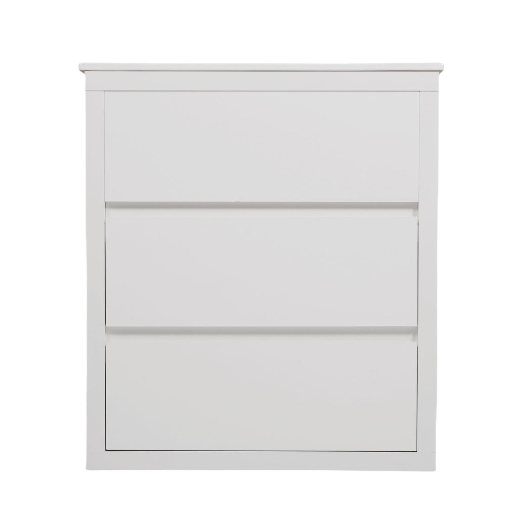 Freestanding Bathroom Vanity with Ceramic Sink and 2 Full Extension Drawers