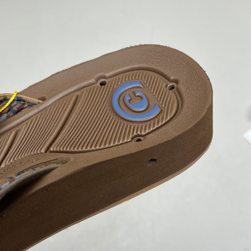 COBIAN Synthetic Suede Draino 3 Sandals  Men's Sz 12, EU 45 Brown HBD23-200-12